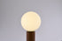 Bethel International 1 Light Black And Satin Brass Table Lamp With A White Glass Shade in Dark Oak & Satin Brass Finish Model: BTG102BR