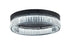 Bethel International 1 Light Black Dimmable LED Flush Mount With Clear Crystals in Satin Black Finish Model: GL449FM20BK