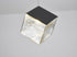Bethel International 1 Light in Black Cubed Pendant With A Clear Distorted Glass Shade Model: GL445P8BK