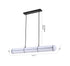 Bethel International 1 Light in Black LED pendant With A Clear Frosted Glass Shade Model: BLT109BLK