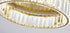 Bethel International 1 Light in Brass Dimmable LED Flush Mount With Clear Crystals Model: GL447FM14BR