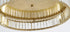 Bethel International 1 Light in Brass Dimmable LED Flush Mount With Clear Crystals Model: GL449FM20BR