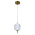 Bethel International 1 Light in Brass Dimmable LED Single Pendant With A Clear PC Shade Model: GL456P7BR