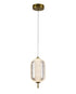 Bethel International 1 Light in Brass Dimmable LED Single Pendant With A Clear PC Shade Model: GL457P9BR