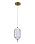 Bethel International 1 Light in Brass Dimmable LED Single Pendant With A Clear PC Shade Model: GL457P9BR