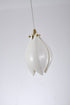 Bethel International 1 Light in Bronze Single Pendant With A Cream Ceramic Flower Model: ZA42P5BR