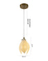Bethel International 1 Light in Bronze Single Pendant With A Cream Ceramic Flower Model: ZA42P5BR