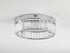 Bethel International 1 Light in Chrome Dimmable LED Flush Mount With Clear Crystals Model: GL447FM14CH
