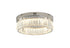 Bethel International 1 Light in Chrome Dimmable LED Flush Mount With Clear Crystals Model: GL447FM14CH