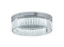 Bethel International 1 Light in Chrome Dimmable LED Flush Mount With Clear Crystals Model: GL448FM16CH