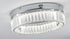 Bethel International 1 Light in Chrome Dimmable LED Flush Mount With Clear Crystals Model: GL448FM16CH