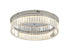 Bethel International 1 Light in Chrome Dimmable LED Flush Mount With Clear Crystals Model: GL449FM20CH