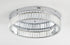 Bethel International 1 Light in Chrome Dimmable LED Flush Mount With Clear Crystals Model: GL449FM20CH