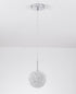 Bethel International 1 Light in Chrome Steel Single Pendant With Clear Crystal Beaded Ball Model: GL458P6CH