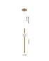 Bethel International 1 Light in Gold LED Pendant With A White Glass Shade Model: DLS115P23G