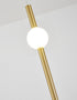 Bethel International 1 Light in Gold LED Pendant With A White Glass Shade Model: DLS115P23G