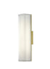 Bethel International 1 Light in Matte Brass LED Wall Sconce With A Clear Frosted Glass Shade Model: BLT104W15BR