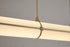 Bethel International 1 Light in Satin Brass LED pendant With A Clear Frosted Glass Shade Model: BLT109BR
