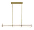 Bethel International 1 Light in Satin Brass LED pendant With A Clear Frosted Glass Shade Model: BLT109BR