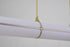 Bethel International 1 Light in Satin Brass LED pendant With A Clear Frosted Glass Shade Model: BLT109BR