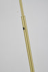 Bethel International 1 Light in Satin Brass Metal Floor Lamp With A Metal Shade Model: BTG105FBR