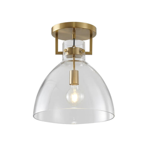Bethel International 1 Light Semi Flush Mount Model: LC02FM14BR