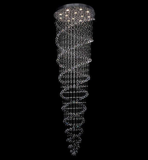 Bethel International 10 Light Flushed Chrome Frame Chandelier Model: LX12-8