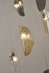 Bethel International 12 Light in Black Chandelier With Clear Smoke And Amber Glass Accents Model: ZP144C24BLK
