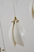 Bethel International 12 Light in Bronze Single Pendant With Cream Ceramic Flowers Model: ZA43C24BR