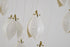 Bethel International 12 Light in Bronze Single Pendant With Cream Ceramic Flowers Model: ZA44C48BR