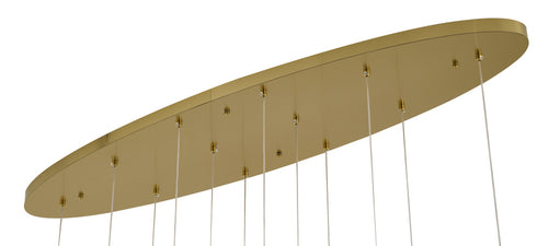 Bethel International 12 Light in Bronze Single Pendant With Cream Ceramic Flowers Model: ZA44C48BR