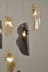 Bethel International 12 Light in Chrome Chandelier With Clear Smoke And Amber Glass Accents Model: ZP144C24CH