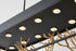 Bethel International 12 Light in Matte Black Pendant With Gold Branch Accents Model: KA02C38G