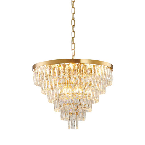 Bethel International 16 Light Round Gold Metal Frame Chandelier Model: OC22C23G-1