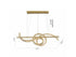 Bethel International 2 Light Dimmable in Brass Steel LED Chandelier With Clear Crystal Model: GL452C47BR