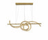 Bethel International 2 Light Dimmable in Brass Steel LED Chandelier With Clear Crystal Model: GL452C47BR