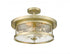 Bethel International 2 Light Flush Mount Model: YS22137-2C-BLK