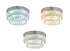 Bethel International 2 Light in Chrome Dimmable LED Flush Mount With Clear Crystals Model: GL450FM15CH