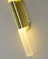 Bethel International 2 Light in Satin Brass Wall Sconce Lighting With White Frosted Acrylic Shades Model: BLT103W22BR