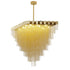 Bethel International 20 Light in Gold prism chandelier with hanging aluminum chains Model: IMG04C39G