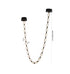 Bethel International 22 Light in Black LED Chandelier With Clear Crystal Shades Model: BL01C106BLK
