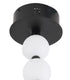 Bethel International 30 Light in Black LED Chandelier With White Acrylic Ball Shades Model: BL02C106BLK