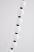 Bethel International 30 Light in Black LED Chandelier With White Acrylic Ball Shades Model: BL02C106BLK