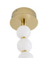 Bethel International 30 Light in Brass LED Chandelier With White Acrylic Ball Shades Model: BL02C106BR