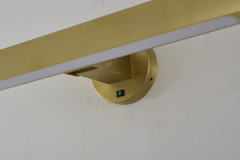 Bethel International 4 Light in Satin Brass Wall Sconce With A White Frosted Acrylic diffuser Model: BLT105WBR