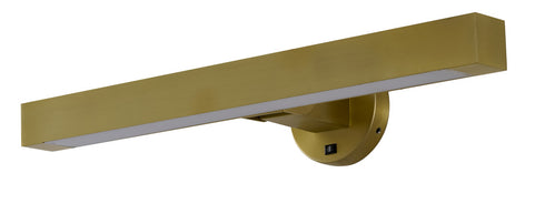 Bethel International 4 Light in Satin Brass Wall Sconce With A White Frosted Acrylic diffuser Model: BLT105WBR