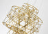 Bethel International 40 Light Dimmable in Gold Stainless Steel LED Chandelier in a 3 Tier Design Model: MN51C16G