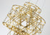 Bethel International 40 Light Dimmable in Gold Stainless Steel LED Chandelier in a 3 Tier Design Model: MN51C16G
