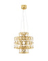 Bethel International 40 Light Dimmable in Gold Stainless Steel LED Chandelier in a 3 Tier Design Model: MN51C16G
