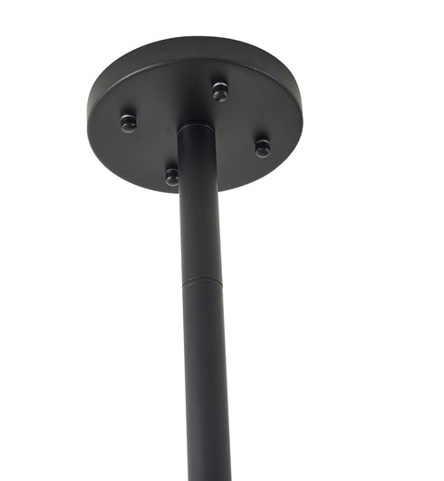 Bethel International 44 Light in Matte Black Metal Chandelier With White Glass Ball Shades Model: WG01C60BLK
